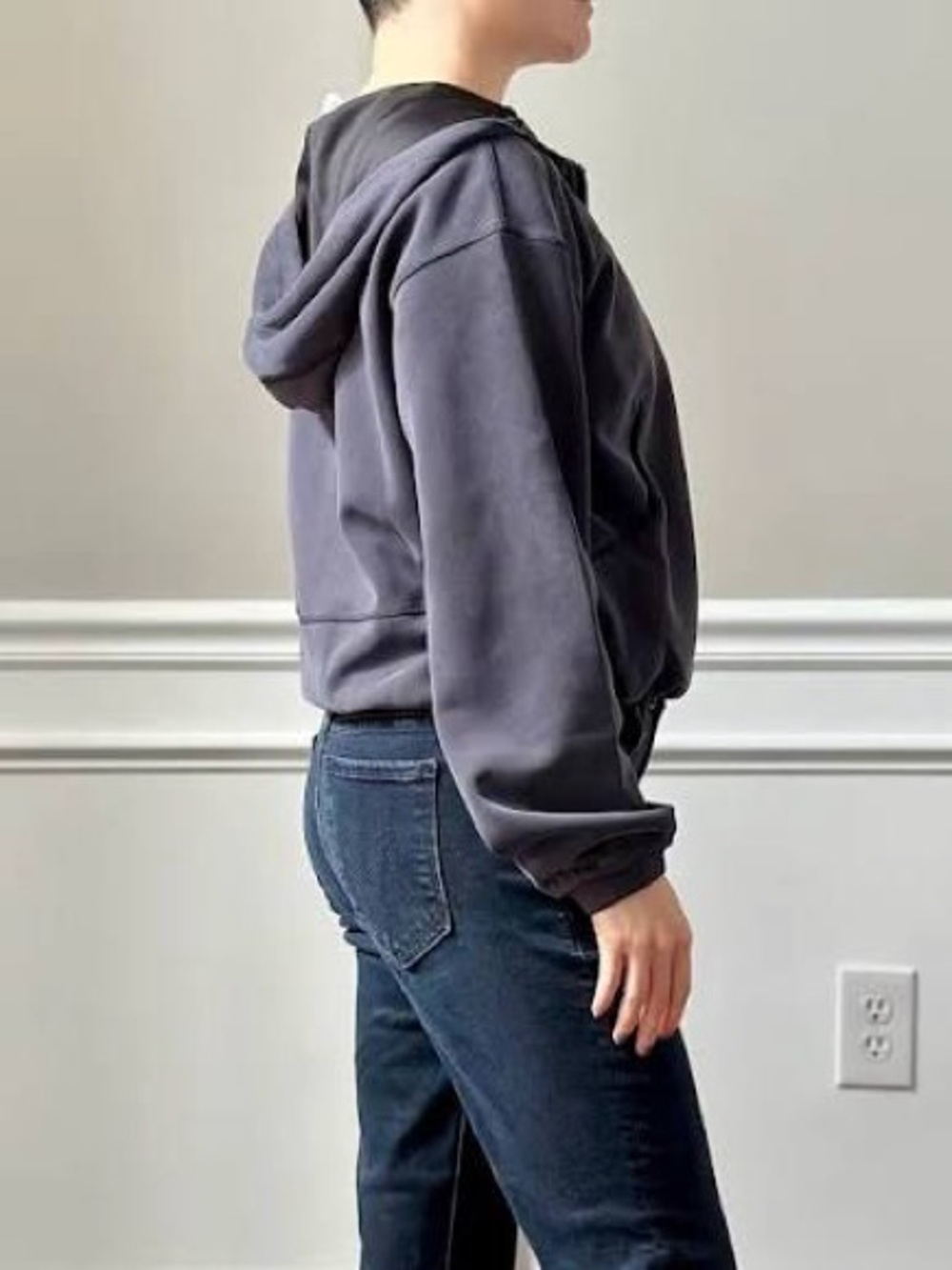 ATHLETA SEASOFT BUBBLE HEM FULL ZIP - Picture 2 of 8